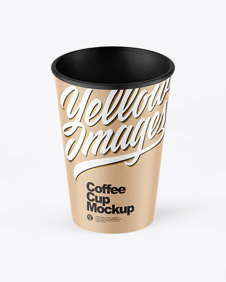 Kraft Paper Coffee Cup Mockup