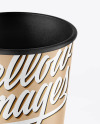 Kraft Paper Coffee Cup Mockup