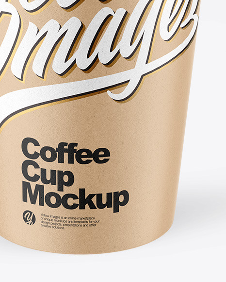 Kraft Paper Coffee Cup Mockup