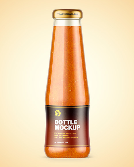 Sweet and Sour Sauce Bottle Mockup