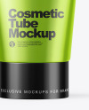 Glossy Metallic Cosmetic Tube Mockup