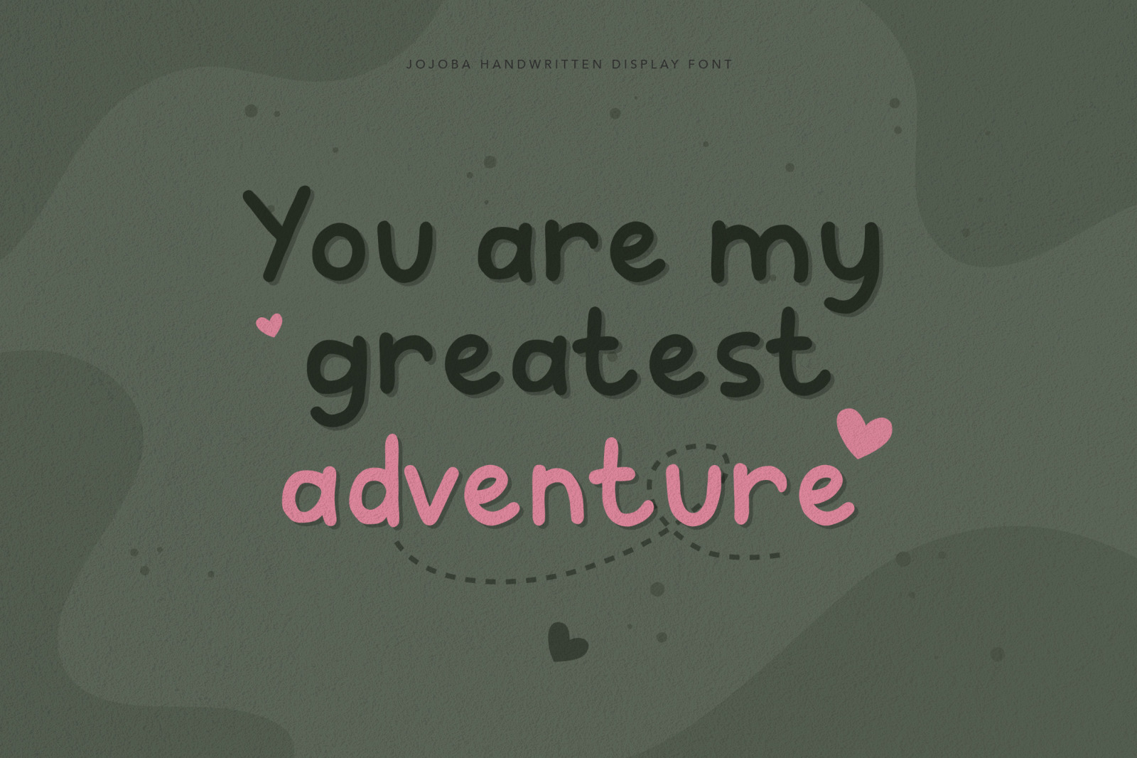Jojoba - Handwritten Display Font Jojoba - Handwritten Display Font