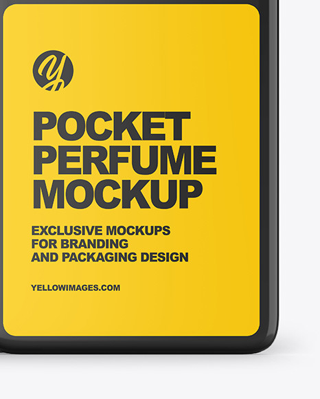 Pocket Perfume With Box Mockup