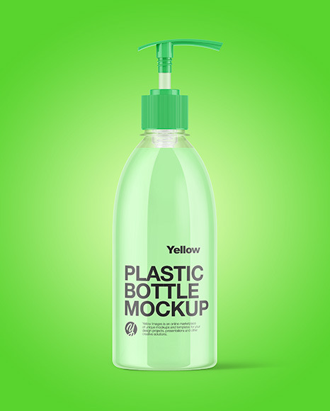 Clear Liquid Soap Bottle Mockup