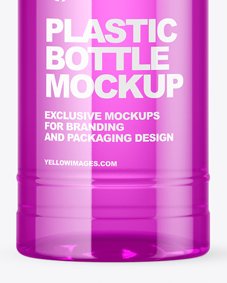 Clear Plastic Bottle Mockup