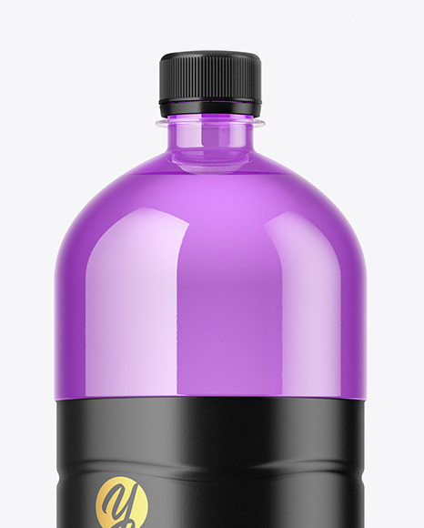 1.5L Colored Plastic Bottle Mockup