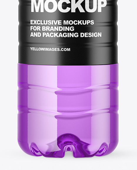 1.5L Colored Plastic Bottle Mockup