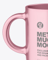 Two Metallic Mugs Mockup