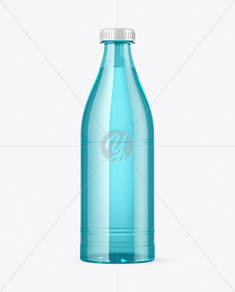 Colored Plastic Bottle Mockup