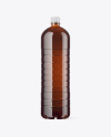 1.5L Amber Plastic Bottle Mockup