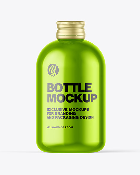 Metallic Bottle Mockup