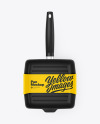 Square Grill Frying Pan Mockup Square Grill Frying Pan Mockup