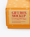 Matte Gift Box Mockup