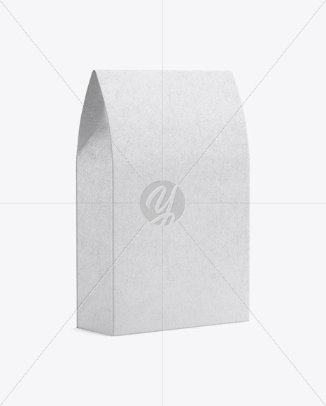 Kraft Paper Bag with a Window Mockup