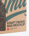 Kraft Paper Bag with a Window Mockup