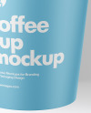 Paper Coffee Cup w/ Spilled Latte Mockup