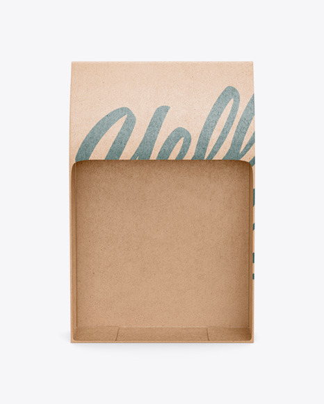 Kraft Paper Bag with a Window Mockup