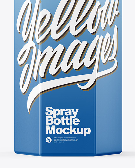 Matte Spray Bottle Mockup