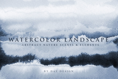 Watercolor Landscape - Background texture