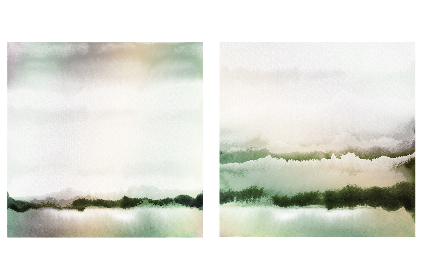 Watercolor Landscape Watercolor Landscape