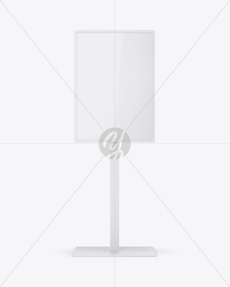 Glossy Display Stand Mockup