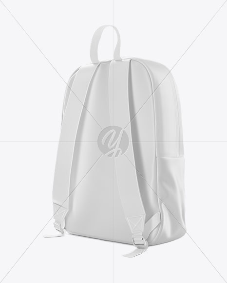 Backpack Mockup - Back Half Side View