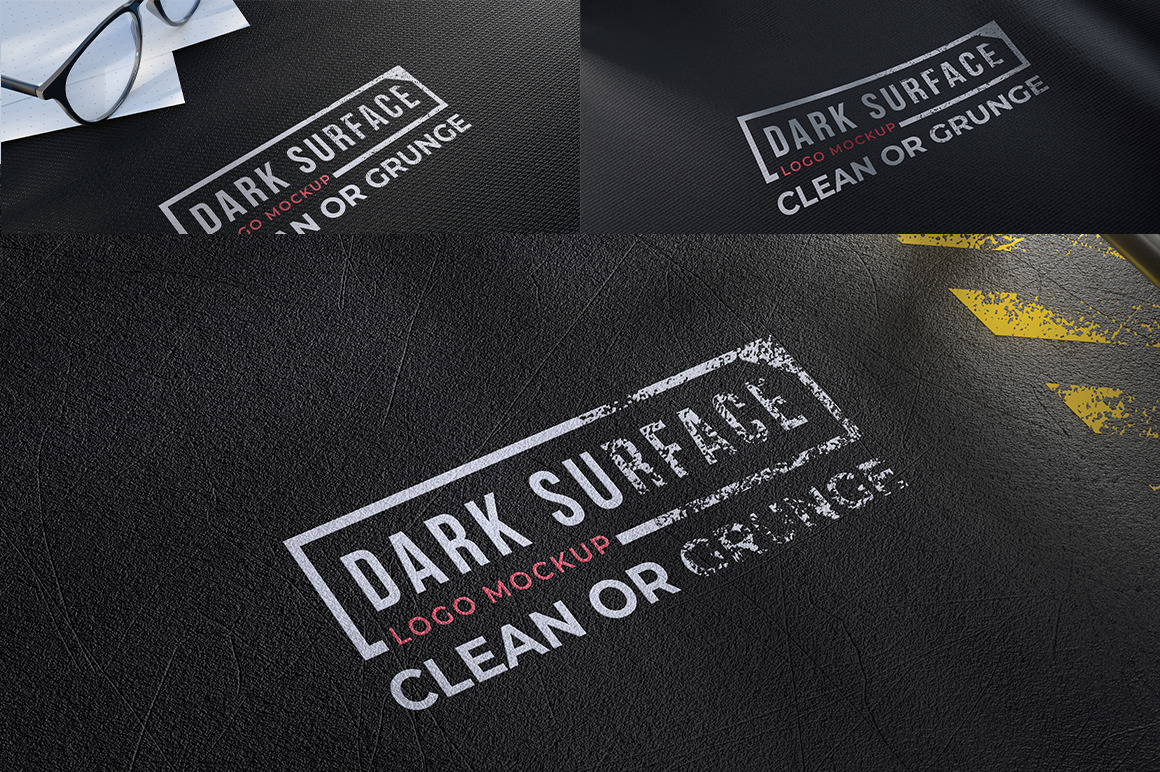 Dark Surface Logo Mockups