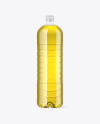 1.5L Clear Plastic Bottle with Olive Oil Mockup