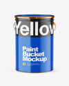 Glossy Paint Bucket Mockup