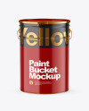 Glossy Paint Bucket Mockup