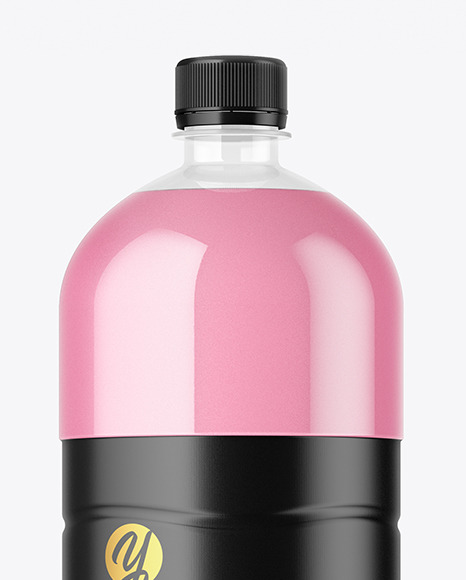 1.5L Clear Plastic Bottle Mockup