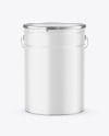 Matte Paint Bucket Mockup