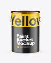 Matte Paint Bucket Mockup