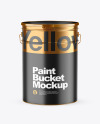 Matte Paint Bucket Mockup