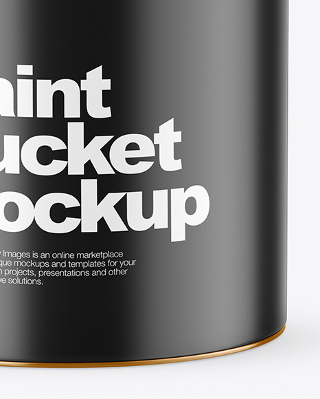 Matte Paint Bucket Mockup