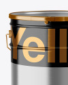 Metallic Paint Bucket Mockup