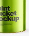 Metallic Paint Bucket Mockup