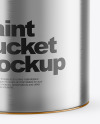 Metallic Paint Bucket Mockup