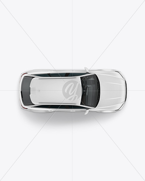 Sport Car Mockup - Top View