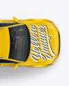 Sport Car Mockup - Top View