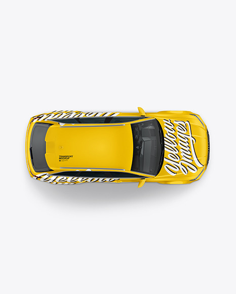 Sport Car Mockup - Top View