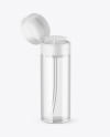 Clear Cosmetic Bottle with Pump Mockup