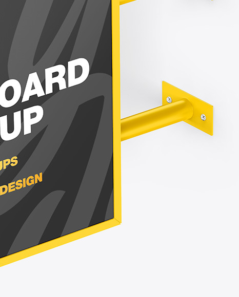 Square Signboard Mockup