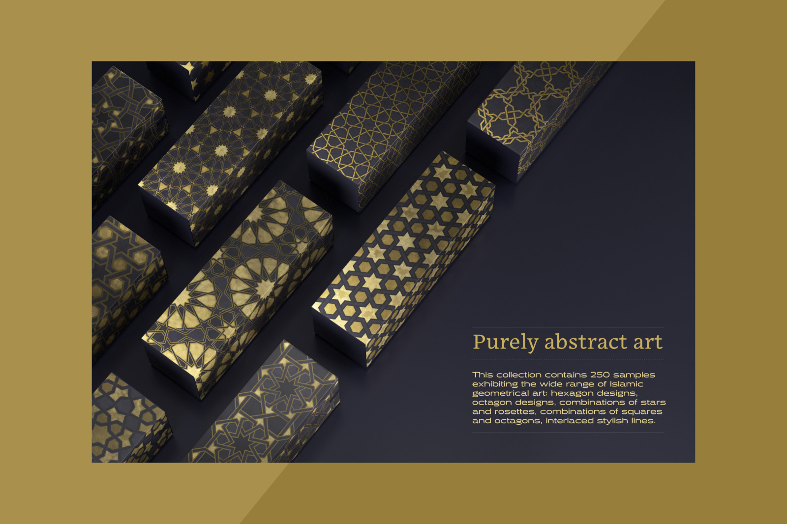 Luxury patterns - 250 geometric backgrounds collection