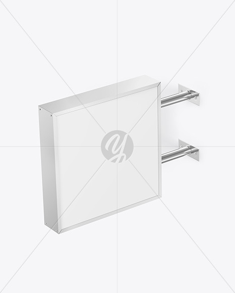 Square Signboard Mockup