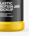 Plastic Protein Jar Mockup