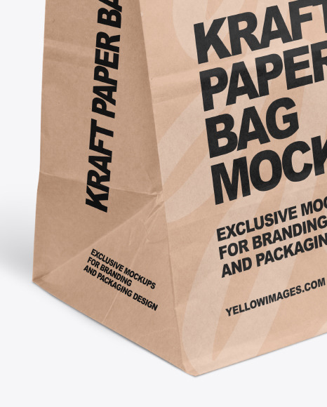 Kraft Paper Shopping Bag Mockup