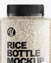 Bottle with Rice Mockup