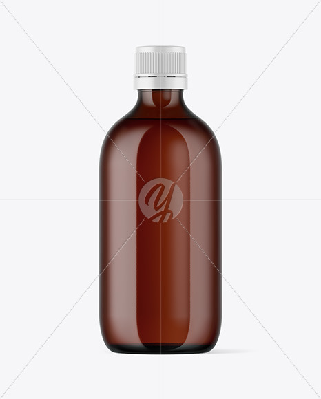 Amber Bottle Mockup