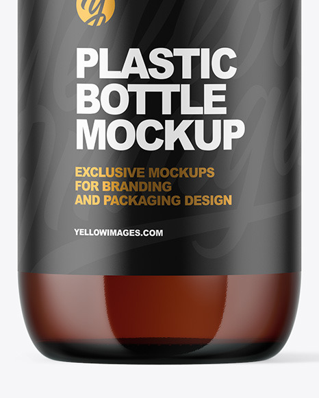 Amber Bottle Mockup